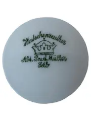 Vorschaubild 2 von Unterteller Porzellan Blumenmuster Weiß 15cm Weihnachtlich