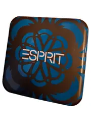 Vorschaubild 1 von Dekodose Metall Blau Florales Muster 9x4 cm