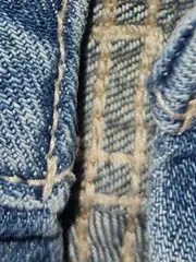 Vorschaubild 4 von Jeans Shorts Damen W27 Destroyed Look Blau Fransen L20