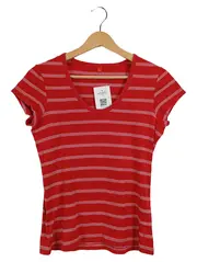 Vorschaubild 1 von Damen T-Shirt Gr. 38 gestreift Rot Kurzarm Casual