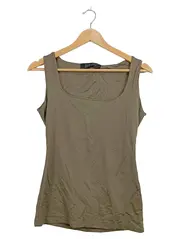 Vorschaubild 1 von Basics Damen Top Ärmellos Oliv Gr. M Tank Top Basic
