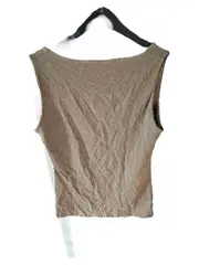 Vorschaubild 3 von Basics Damen Top Ärmellos Oliv Gr. M Tank Top Basic