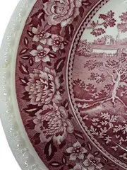 Vorschaubild 4 von Rusticana Wandteller Rot 23 cm Porzellan Landschaft