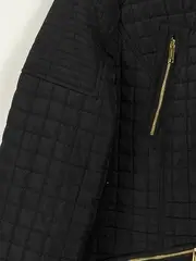 Vorschaubild 5 von Damen Steppjacke L/40 Schwarz Klassisch Strukturmuster Gesteppt