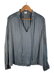 Vorschaubild 1 von Damen Bluse Langarm Gr. 36 S Petrol Elegant Tunika