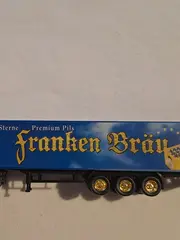 Vorschaubild 4 von Actros LKW Modellauto Franken Bräu Blau Modellfahrzeug