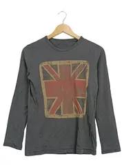 Vorschaubild 1 von Boys Langarmshirt Union Jack Gr. 11/12 Jahre 152 Grau Baumwolle
