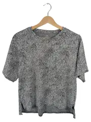 Vorschaubild 1 von Sport Shirt Damen Gr. S Meliert Grau Polyester Kurzarm