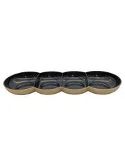 Vorschaubild 1 von Servierschale 4-fach Snackschale Beige Schwarz 6290A-2