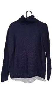 Vorschaubild 3 von Rollkragenpullover Damen Gr. S 36 Navy Blau Strick Klassisch