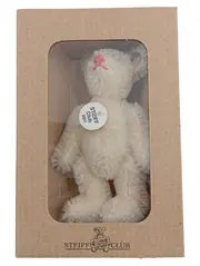 Vorschaubild 1 von Club 2001 Teddybär Miniatur Mohair OVP Sammlerstück weiß