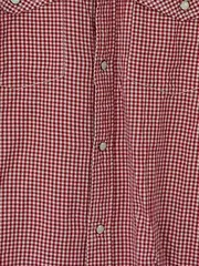 Vorschaubild 5 von Herren Freizeithemd Kariert Rot Gr. 50/L Slim Fit Baumwolle