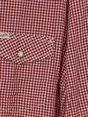 Vorschaubild 4 von Herren Freizeithemd Kariert Rot Gr. 50/L Slim Fit Baumwolle