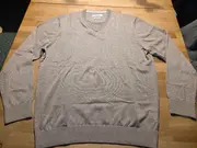 Vorschaubild 3 von Herren Pullover V-Ausschnitt Beige Gr. 50 L Baumwolle Klassisch