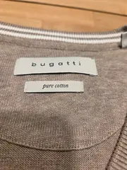 Vorschaubild 8 von Herren Pullover V-Ausschnitt Beige Gr. 50 L Baumwolle Klassisch