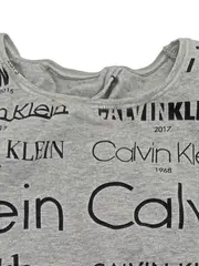 Vorschaubild 4 von Damen Sport BH Grau S Logo-Print Rippstrick