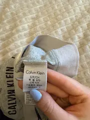 Vorschaubild 6 von Damen Sport BH Grau S Logo-Print Rippstrick