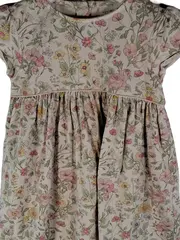Vorschaubild 2 von Baby Mädchen Kleid Gr. 92 Blumenmuster Beige Romantisch
