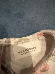 Vorschaubild 7 von Baby Mädchen Kleid Gr. 92 Blumenmuster Beige Romantisch