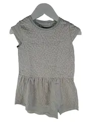 Vorschaubild 1 von Mädchen Kleid Blumenmuster Rüschen Grün Gr. 92 Freizeitkleid
