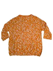 Vorschaubild 3 von CECIL Damen Pullover Gr. 36 S Orange Buchstabenmuster 3, 4-Arm Baumwolle