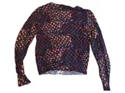 Vorschaubild 3 von Collection Strickjacke Damen Gr. M Cardigan Retro Muster Mehrfarbig