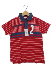 Vorschaubild 1 von Poloshirt Kinder Gr. 140 Rot Gestreift Kurzarm Nummer 2
