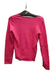 Vorschaubild 3 von Black Label Damen Langarmshirt V-Ausschnitt Rot Gr. 34 XS