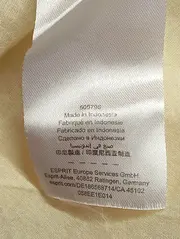 Vorschaubild 5 von Damen Freizeitkleid Gr. 38/M Gelb Gestreift Klassisch Elegant Midikleid