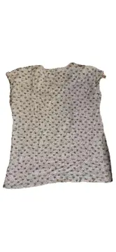 Vorschaubild 2 von Damen T-Shirt Gr. S Grau Katzenmuster Kurzarm Casual