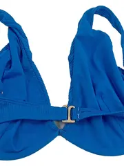 Vorschaubild 6 von Bikini Oberteil Damen Blau Gr. 44 XXL Rippstrick