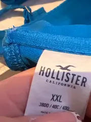 Vorschaubild 5 von Bikini Oberteil Damen Blau Gr. 44 XXL Rippstrick