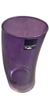 Vorschaubild 1 von Glas Vase Lila 15,5 cm Modern Dekovase Blumenvase