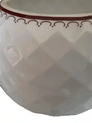 Vorschaubild 3 von Thomas Germany Milchkännchen Porzellan Weiß Rautenmuster Braun Dekor