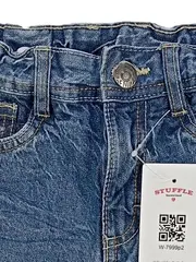 Vorschaubild 3 von Kinder Destroyed Jeans Gr. 134 Blau 100% Baumwolle L20