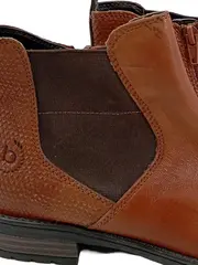 Vorschaubild 5 von Damen Chelsea Boots Stiefeletten Leder Braun Gr. 37