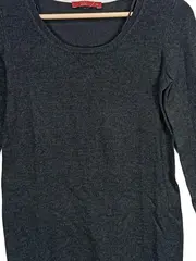 Vorschaubild 2 von EDC Damen Langarmshirt Gr. 34/XS Grau Casual Viskose