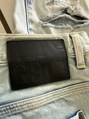Vorschaubild 3 von GS01 Destroyed Jeans Herren W32 Blau Regular Fit
