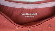 Vorschaubild 5 von Mädchen T-Shirt Rot Gr. 104 Blumenmuster Schriftzug Kurzarm Casual