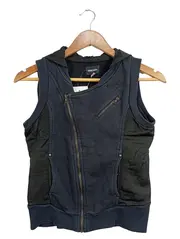 Vorschaubild 1 von Kinder Steppweste mit Kapuze Gr. 146 (L) Schwarz Casual