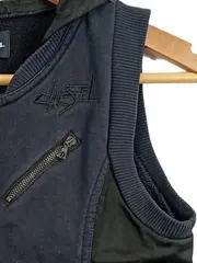 Vorschaubild 2 von Kinder Steppweste mit Kapuze Gr. 146 (L) Schwarz Casual