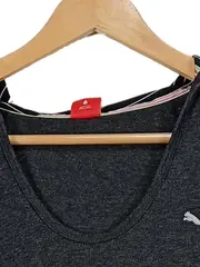 Vorschaubild 2 von Damen Sport Top Tank Shirt Gr. 36/S Grau Meliert Taschen