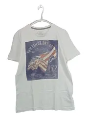 Vorschaubild 1 von Herren T-Shirt Flaggen-Print Weiß Gr. XL Casual