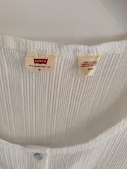 Vorschaubild 6 von Damen Langarmshirt Rippstrick Weiß Gr. M 38 Freizeit Casual
