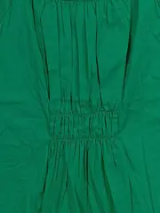 Vorschaubild 3 von Petite Damen Bluse Gr. PM/36 Grün Kurzarm Raffung