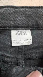 Vorschaubild 2 von Kinder Jeans Slim Fit Grau Größe 134 Kinderjeans