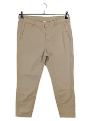 Vorschaubild 1 von Damen Chino Stoffhose Beige Gr. 40 W31 Baumwolle Casual