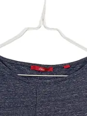 Vorschaubild 5 von Damen T-Shirt Gr. 36/S Blau Meliert Kurzarm Casual