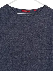 Vorschaubild 3 von Damen T-Shirt Gr. 36/S Blau Meliert Kurzarm Casual