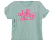 Vorschaubild 2 von T-Shirt Mädchen Schriftzug Kurzarm Türkis Gr. 146 Baumwolle Freizeit